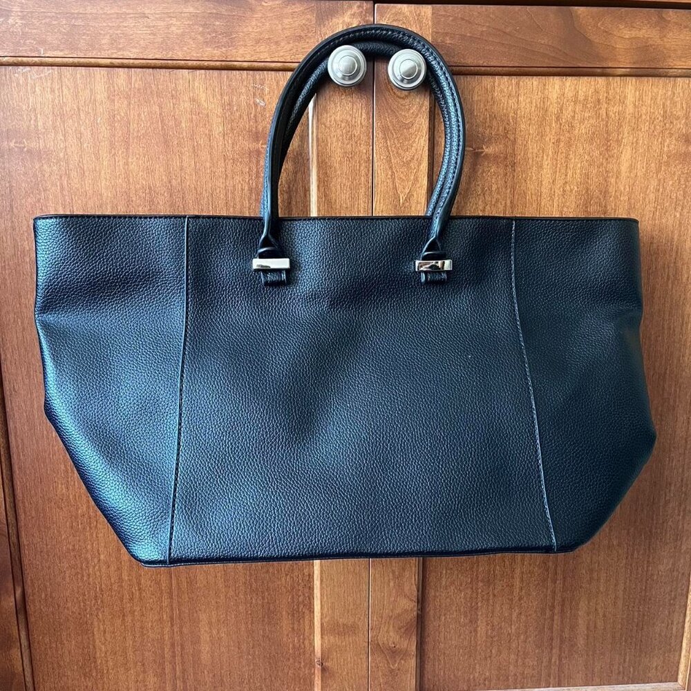Diane Gilman DG Lux Sport Black Leather‎ Tote Bag 🖤